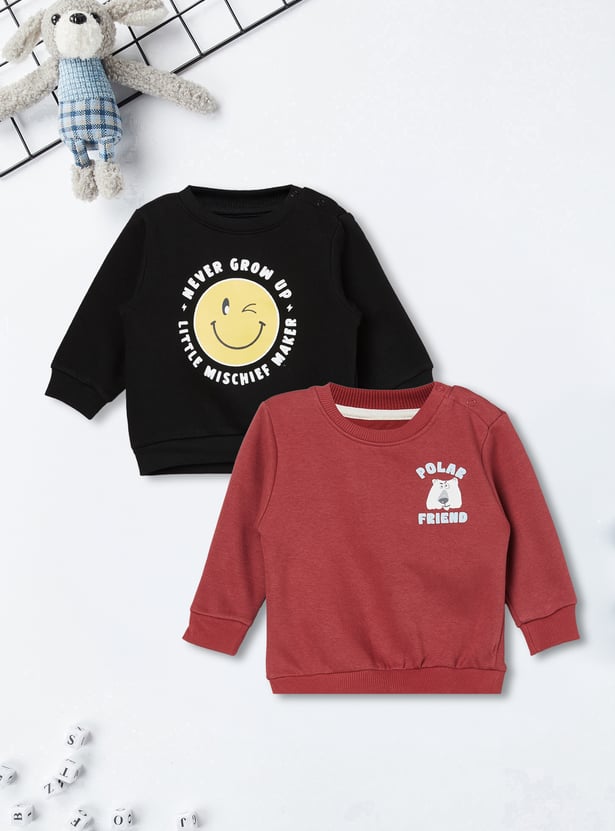 Boys Printed Sweatshirts - Pack of 2