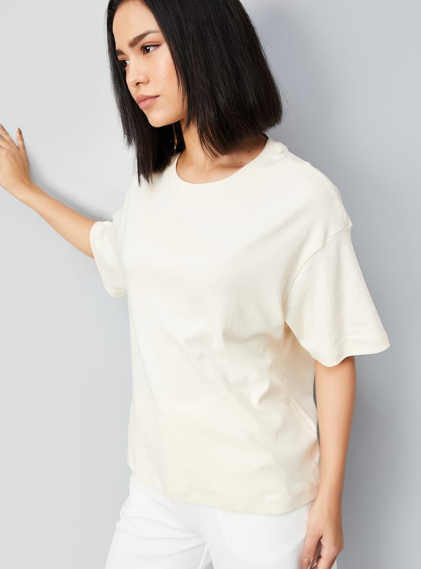 Women Solid T-shirt - Pack of 2