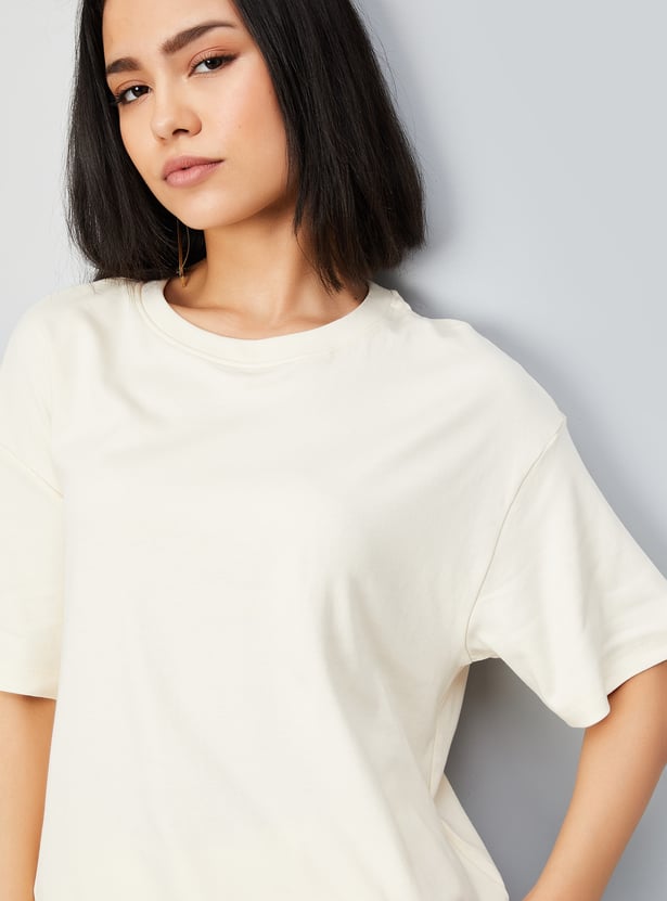 Women Solid T-shirt - Pack of 2