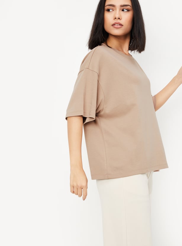 Women Solid T-shirt - Pack of 2