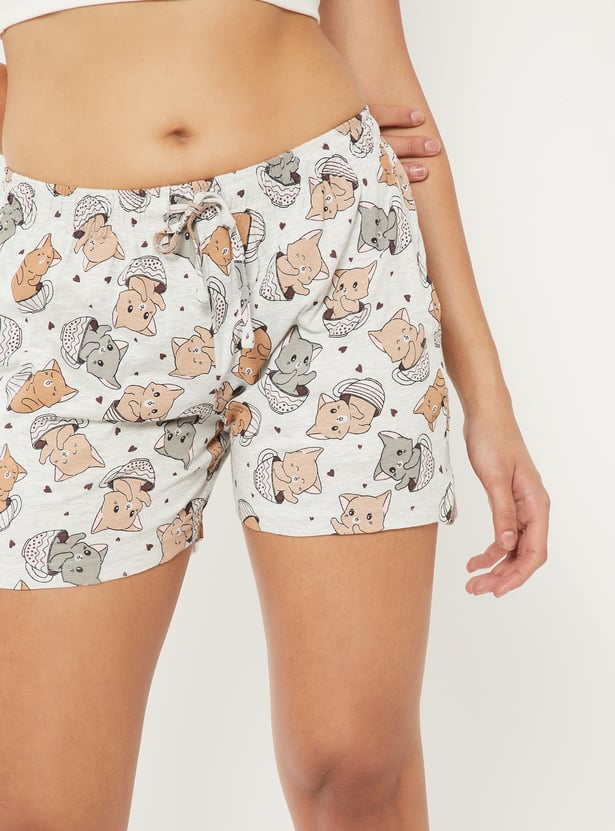 Women Printed Shorts - Pack of 2