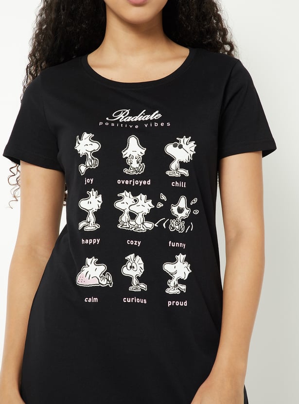Women Character Print Nightdress - Pack of 2