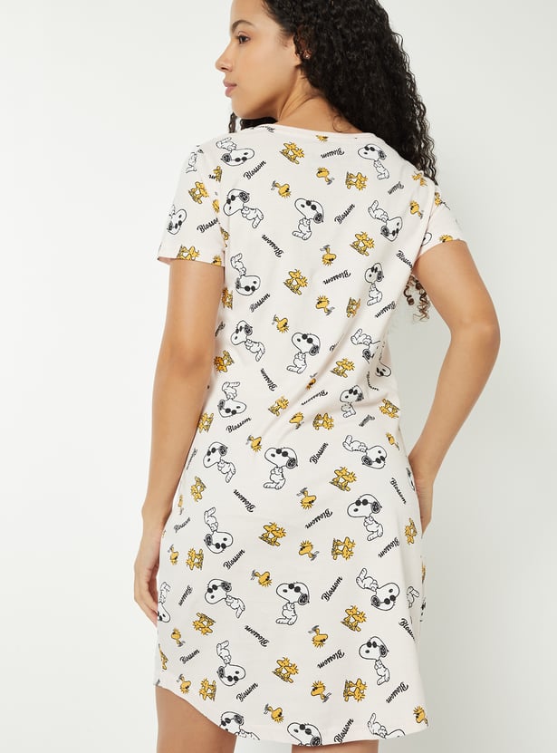 Women Printed Nightdress - Pack of 2