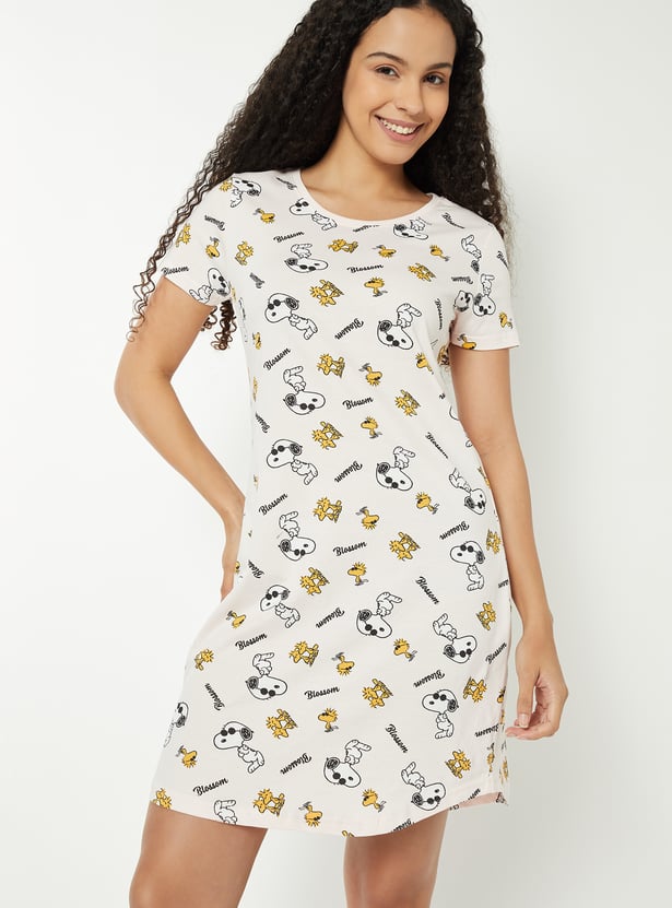 Women Printed Nightdress - Pack of 2