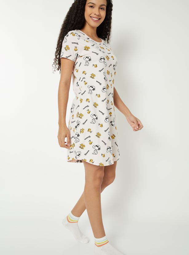 Women Printed Nightdress - Pack of 2