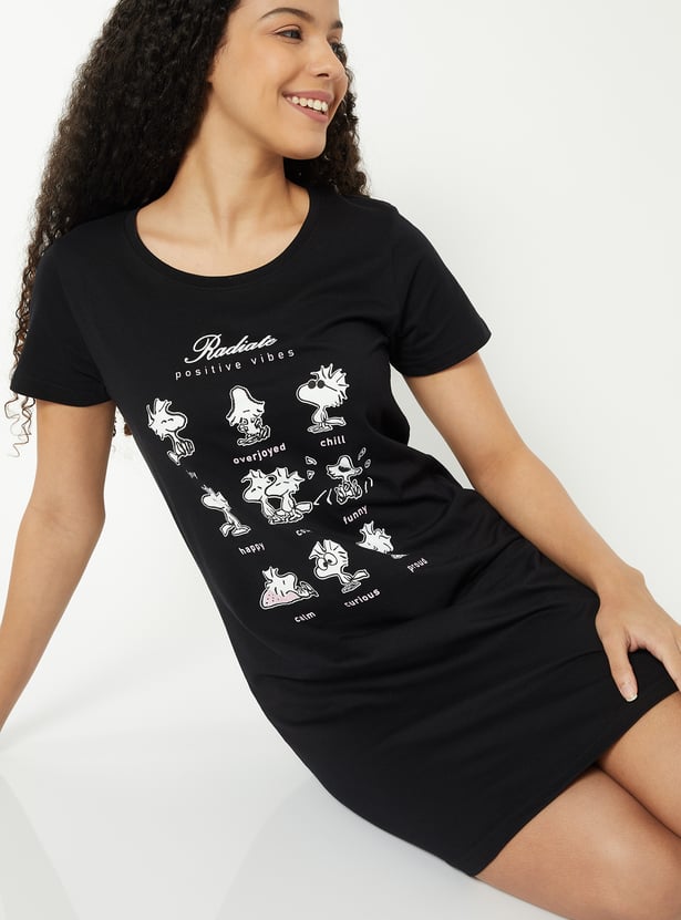 Women Printed Nightdress - Pack of 2