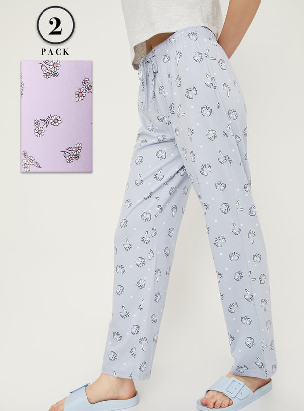 Women Printed Pyjamas - Pack of 2