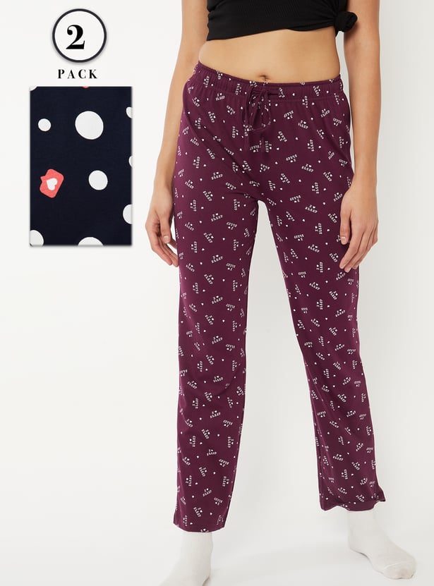 Women Printed Pyjamas - Pack of 2