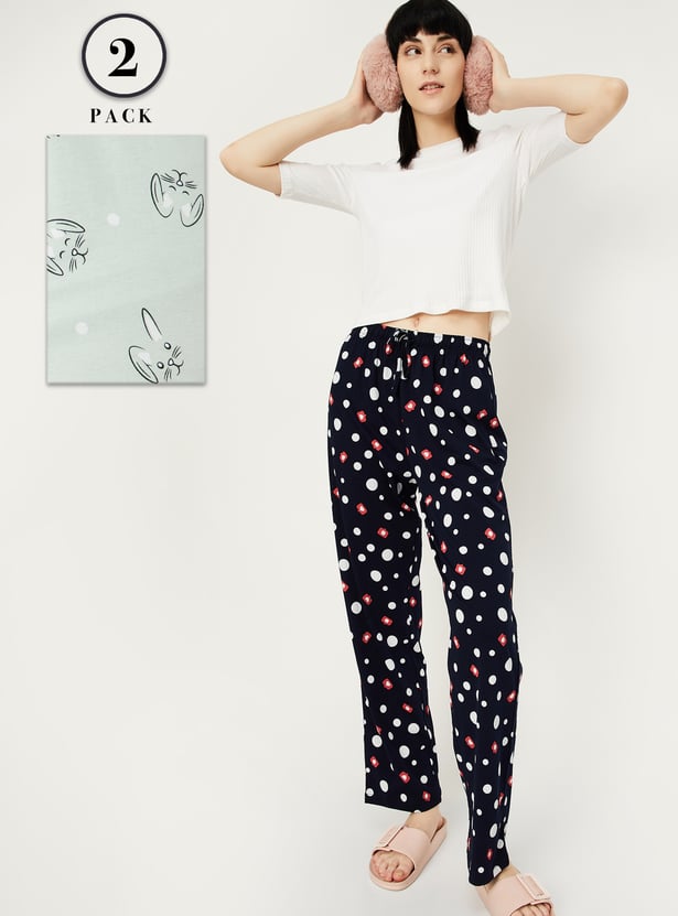 Women Printed Pyjamas - Pack of 2