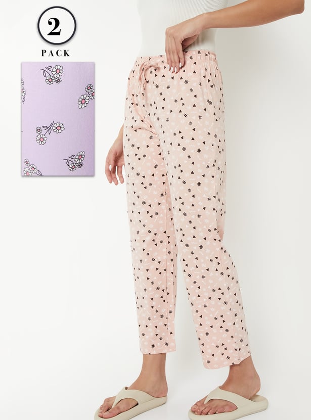 Women Printed Pyjamas - Pack of 2