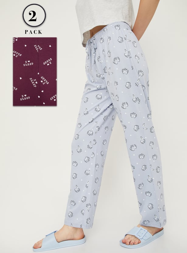 Women Printed Pyjamas - Pack of 2