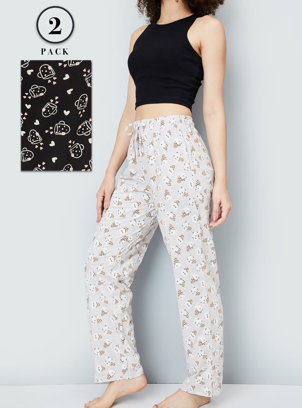 Women Printed Pyjamas - Pack of 2