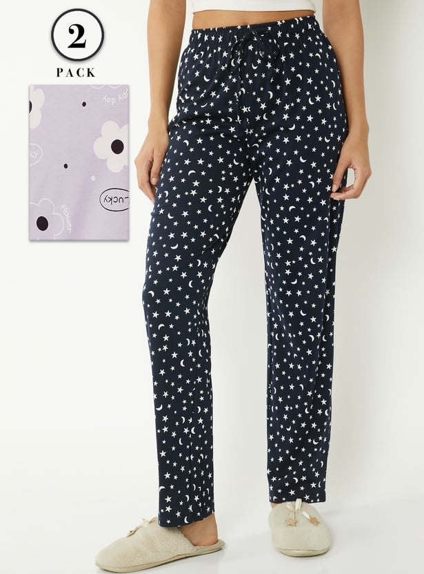 Women Printed Pyjamas - Pack of 2