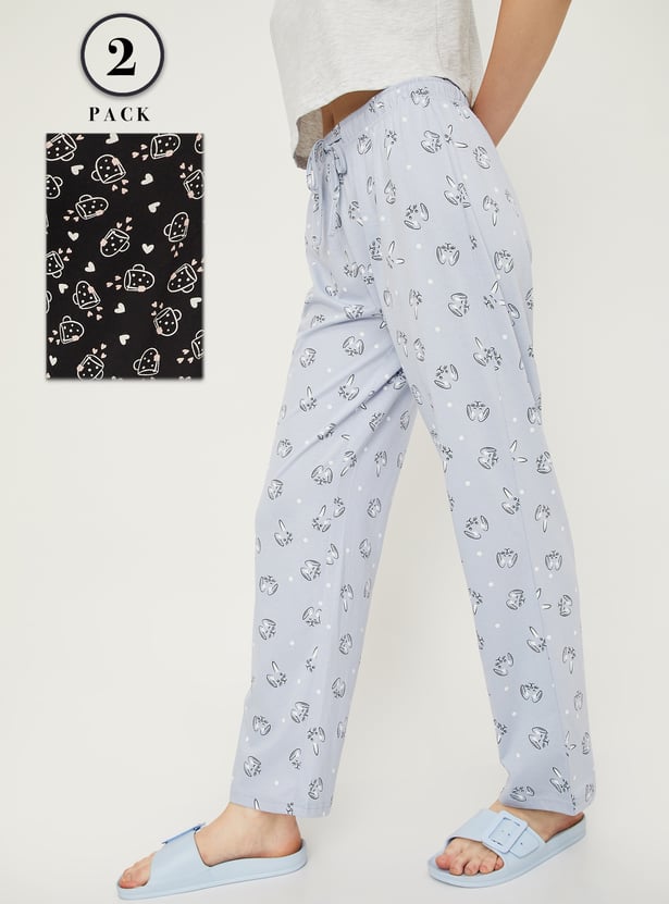 Women Printed Pyjamas - Pack of 2