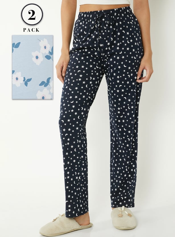 Women Printed Pyjamas - Pack of 2