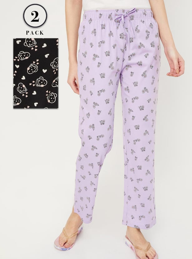 Women Printed Pyjamas - Pack of 2