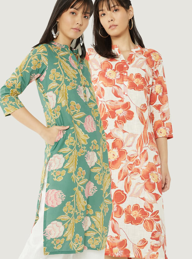 Kalki x Max Women Printed Straight Kurtas - Pack of 2