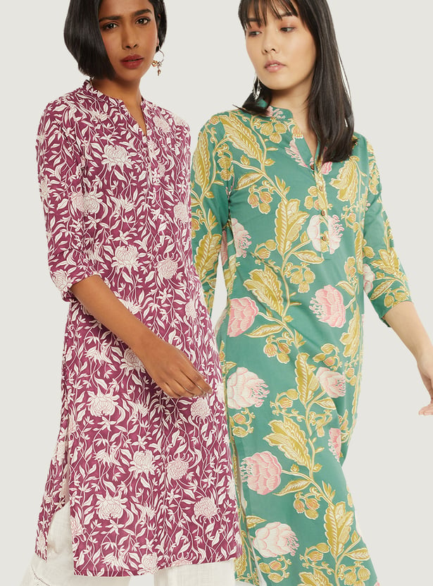 Kalki x Max Women Printed Straight Kurtas - Pack of 2