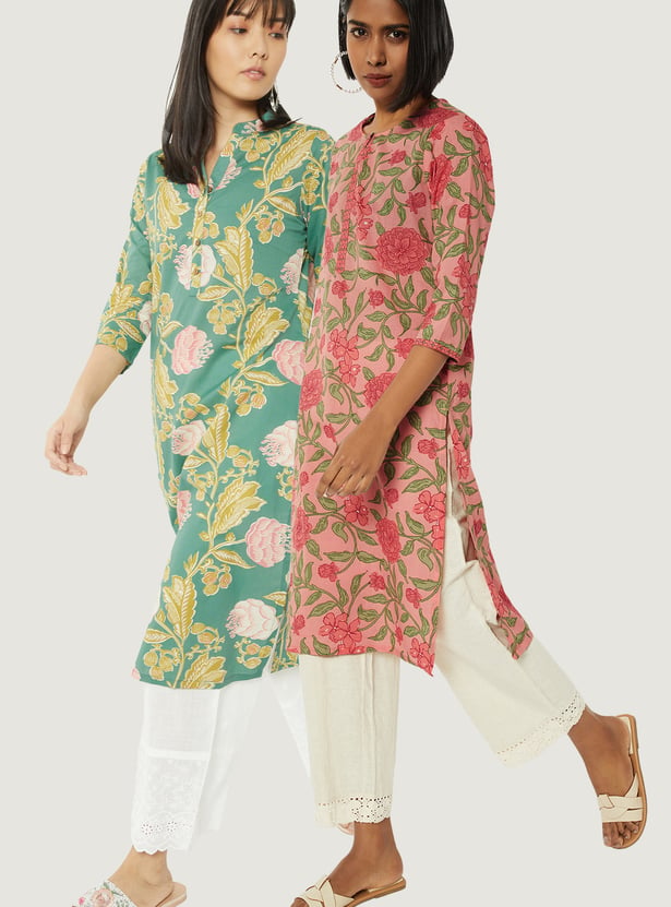 Kalki x Max Women Printed Straight Kurtas - Pack of 2