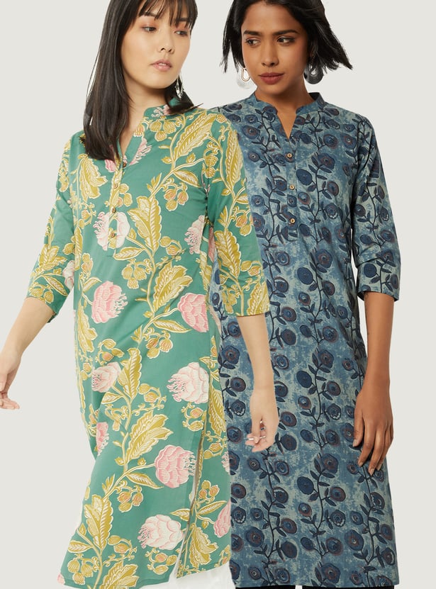 Kalki x Max Women Printed Straight Kurtas - Pack of 2