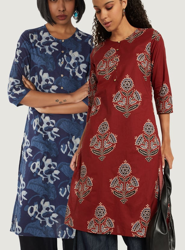 Kalki x Max Women Printed Kurtas - Pack of 2