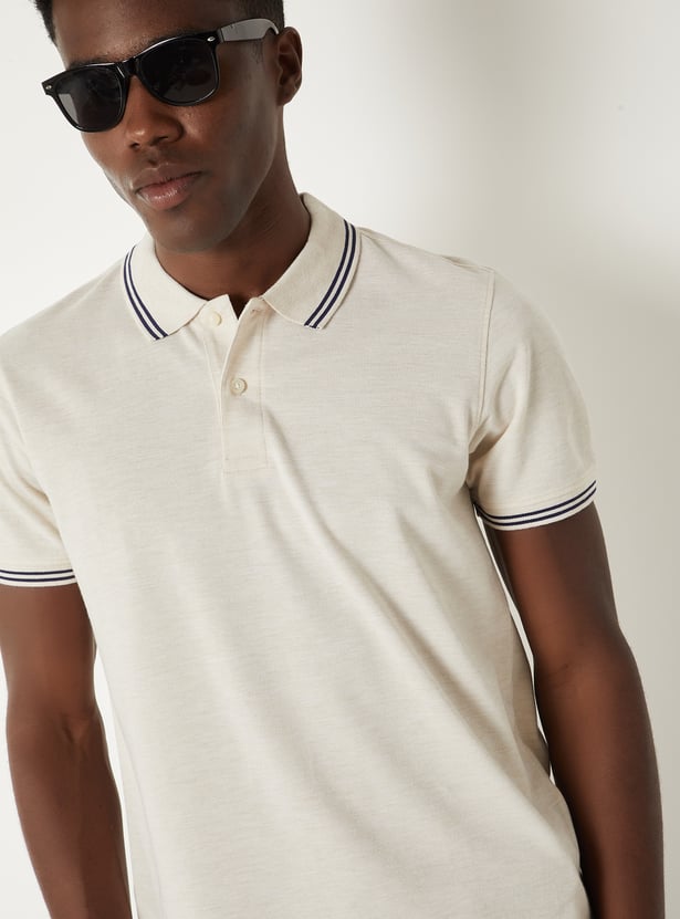 Men Solid Polo T-shirt