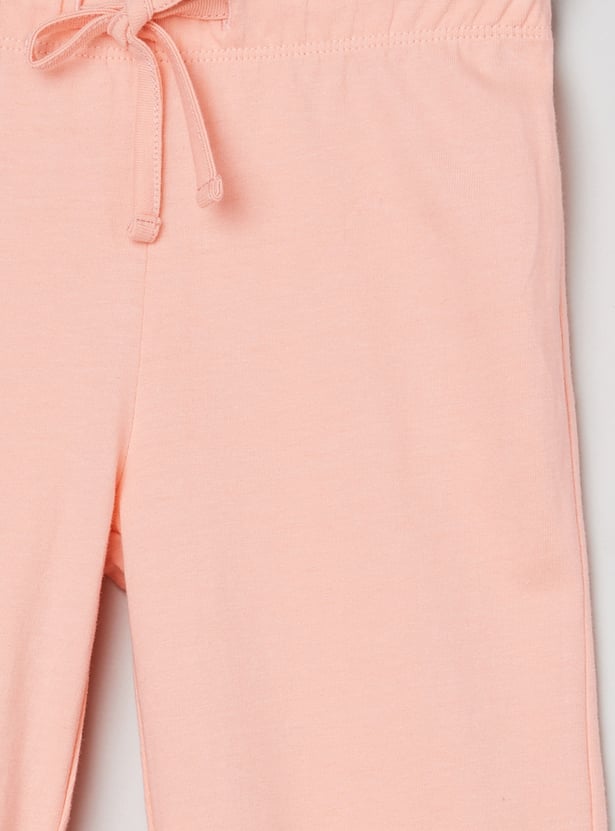 Girls Printed T-shirt with Pyjamas