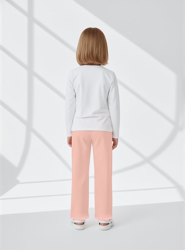 Girls Printed T-shirt with Pyjamas