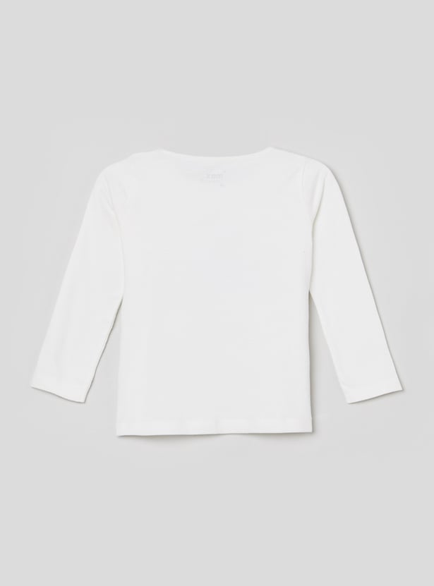 Girls Printed T-shirt with Pyjamas