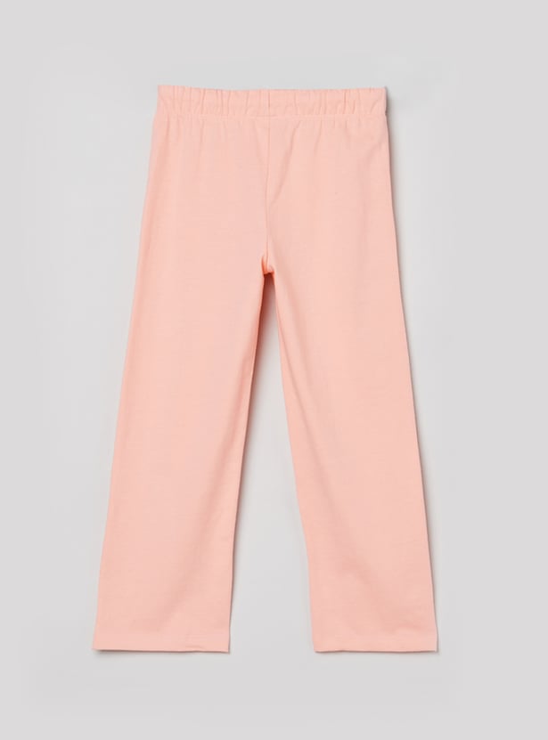 Girls Printed T-shirt with Pyjamas