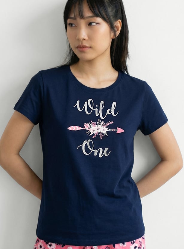Women Printed PJ Set