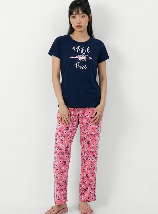 Women Printed PJ Set