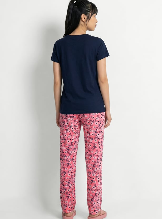 Women Printed PJ Set