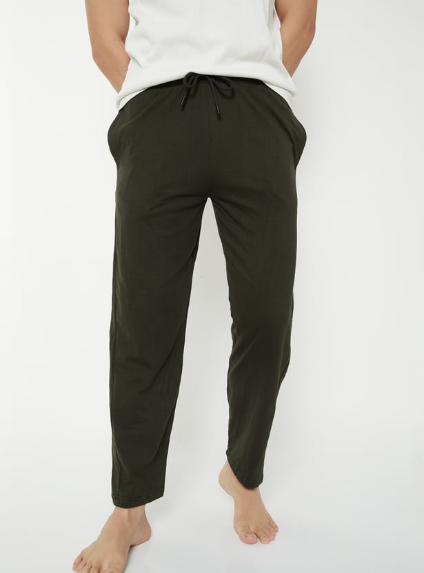 Men Solid Lounge Pants