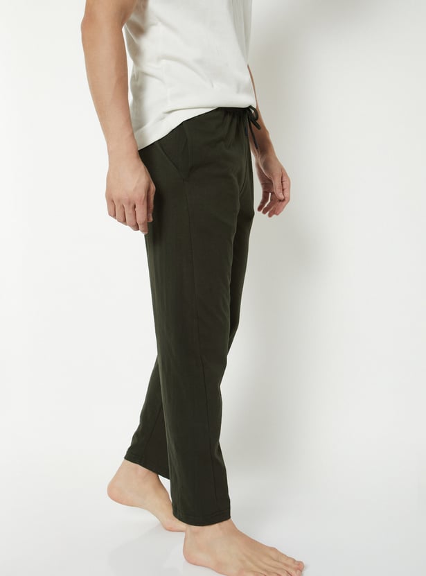 Men Solid Lounge Pants