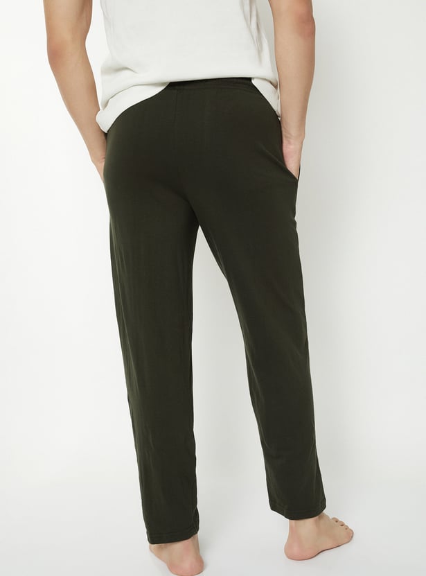 Men Solid Lounge Pants