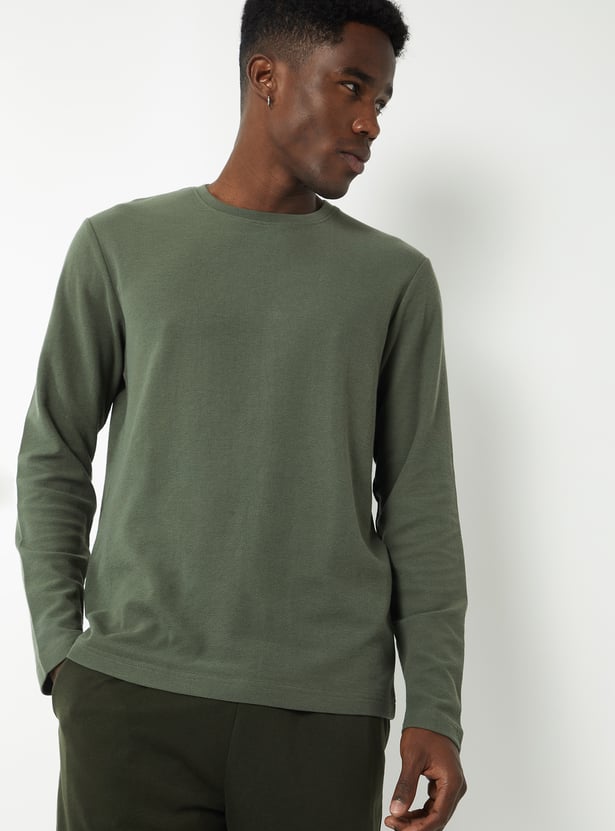 Men Textured Lounge T-shirt