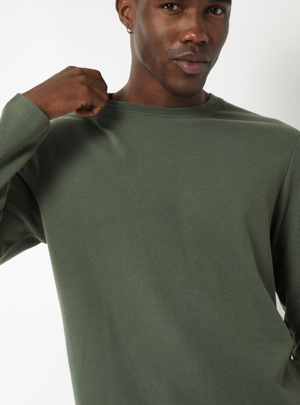 Men Textured Lounge T-shirt