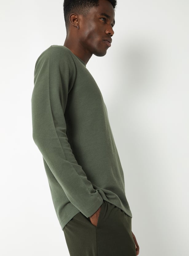 Men Textured Lounge T-shirt