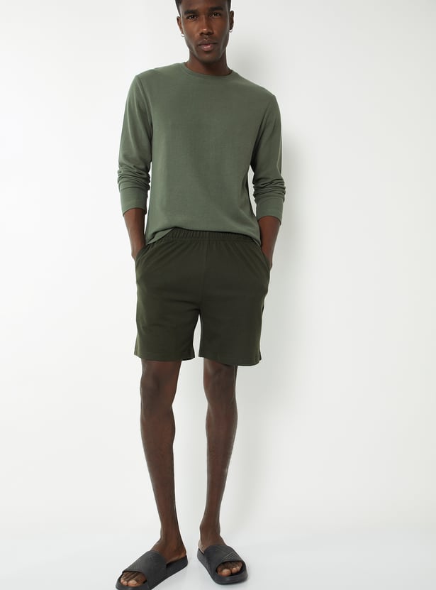 Men Textured Lounge T-shirt