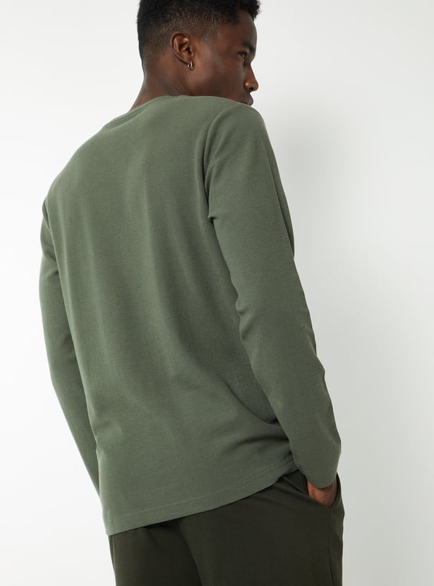 Men Textured Lounge T-shirt