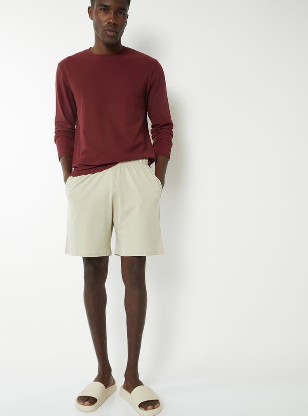 Men Textured Lounge T-shirt