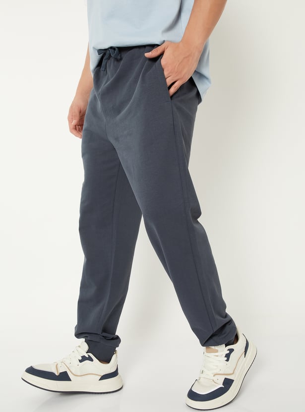 Men Solid Athleisure Joggers