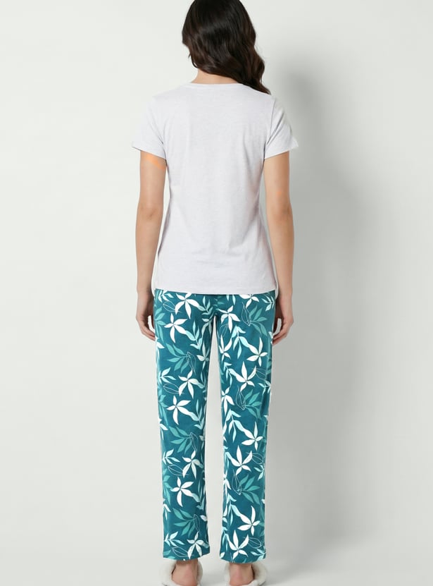 Women Printed PJ Set