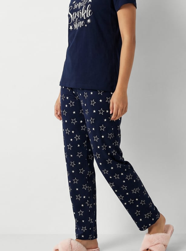 Women Printed PJ Set