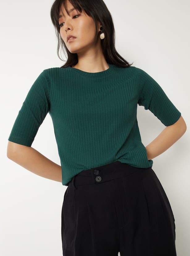 Women Ribbed T-shirt