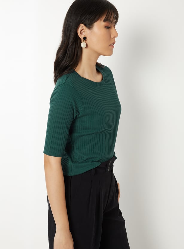 Women Ribbed T-shirt