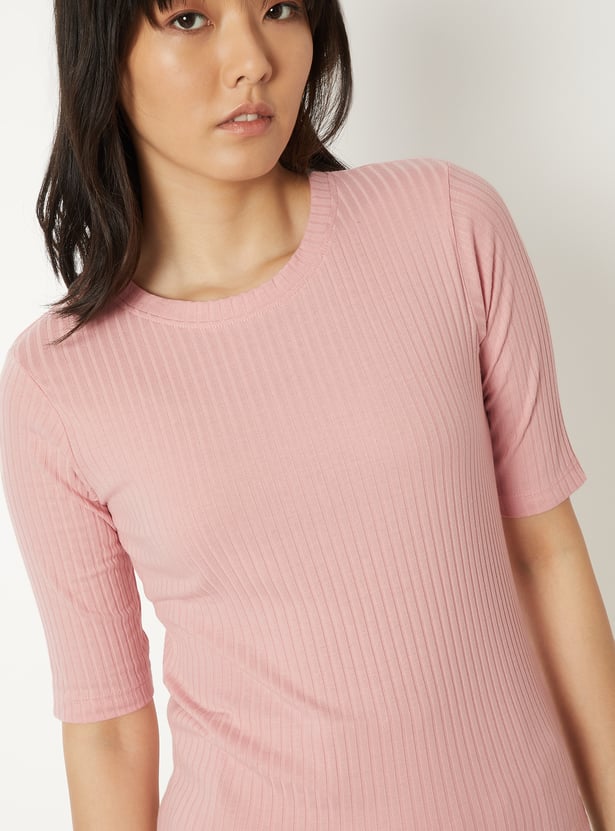 Women Ribbed T-shirt