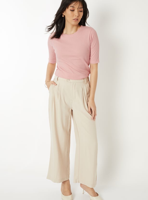 Women Ribbed T-shirt