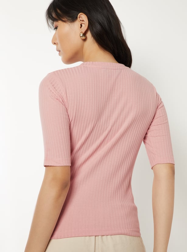 Women Ribbed T-shirt
